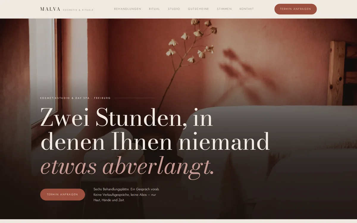 Konzeptstudie eines Kosmetikstudios